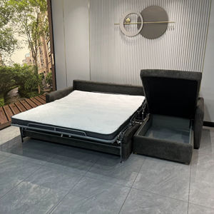 Sofá Cama Multifuncional para Apartamento u Hotel <span class=keywords><strong>con</strong></span> Colchón Plegable, Sofá Cama Convertible <span class=keywords><strong>2</strong></span> en 1 <span class=keywords><strong>con</strong></span> Almacenamiento y <span class=keywords><strong>Chaise</strong></span> Longue - Product Image 1