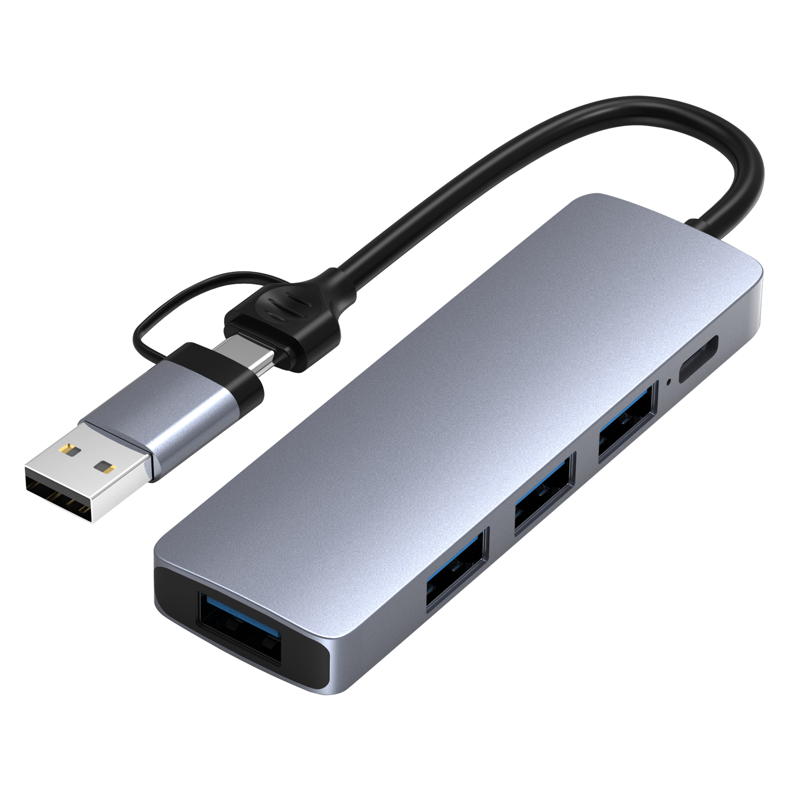 Многофункциональный USB C концентратор 5-в-1 Тип C концентратор 60 Вт PD Type C для зарядки и концентратор