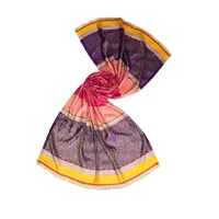 Écharpes et châles élégants et légers en modal pour filles, motif jacquard long, design occidental, accessoires traditionnels printemps-été