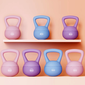 Renkli PVC çevre dostu malzeme ısmarlama tanımlama kadın ayarlanabilir yumuşak <span class=keywords><strong>Kettlebells</strong></span> için uygundur - Product Image 1