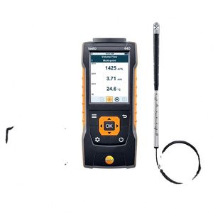 Medidor de Velocidad del Aire Testo 440 Profesional IAQ, Instrumento de Medición de Climatización HVAC con Registro de Datos Inalámbrico, Rango de -40F a 302F, Precisión del 0.5% - Product Image 1