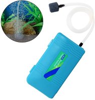 Pompe à air pour aquarium en plastique écologique à piles, pompe à oxygène portable de secours, modèle JY-1009