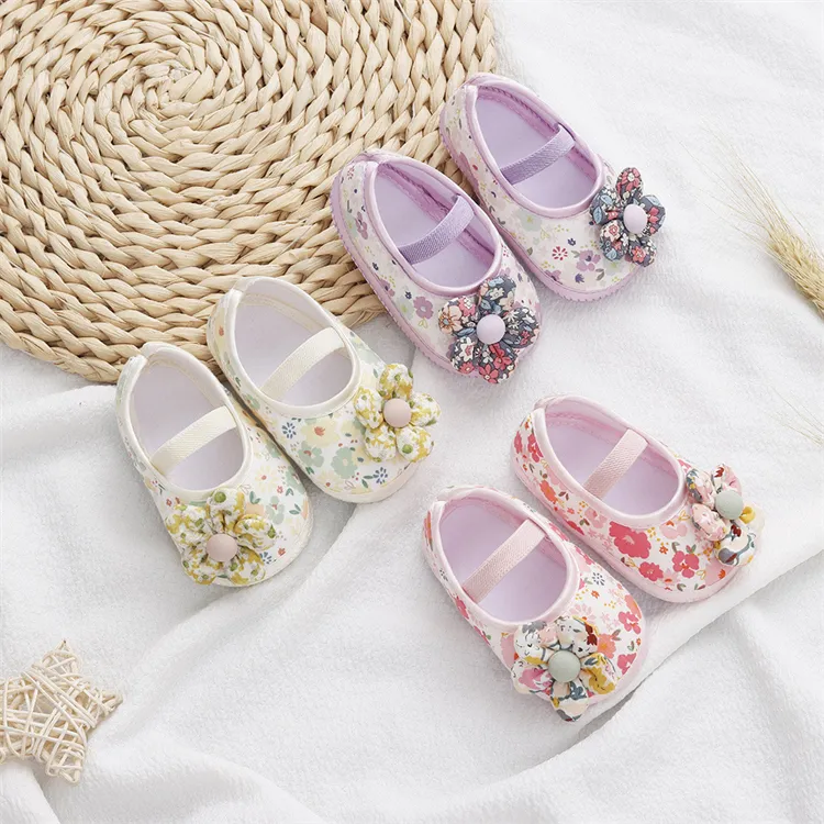 Hot sale New Spring Summer Soft Sole Toddler Shoes Newborn Baby Girls Shoes New Flower Baby Princess Shoes