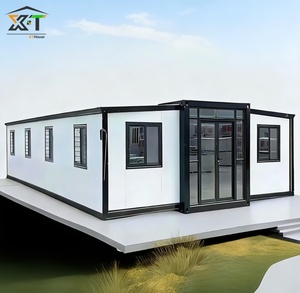 Maison préfabriquée modulaire portable pliable extensible en conteneur <span class=keywords><strong>de</strong></span> 20 pieds, 2, 3, 4, 5 chambres, villa préfabriquée, maison mobile miniature - Product Image 1