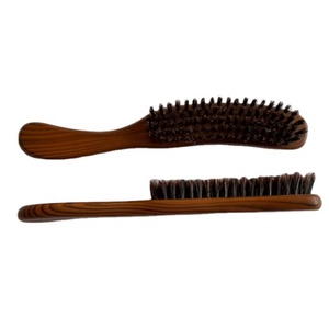 Escova Anti-Estática de Cabelo com Cabo de Madeira Marrom e Listras Pretas, de Alta Qualidade e Ecológica, para Uso Doméstico - Product Image 5