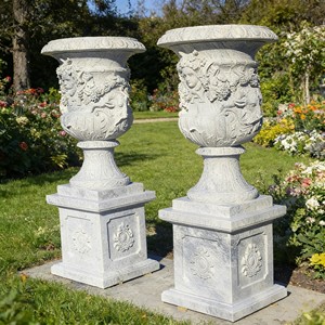 <span class=keywords><strong>Maceta</strong></span> Redonda de Piedra <span class=keywords><strong>Natural</strong></span> de Gran Tamaño para Exteriores, Macetas de Mármol Blanco para Jardín, Decoración - Product Image 5