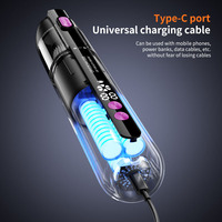 Penyedot Debu Mini Genggam Nirkabel Isi Ulang USB dengan Fungsi Hisap & Tiup, Warna Hitam untuk Mobil dan Pembersihan Umum