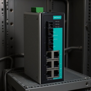 โมซ่า EDS-408A-SS-SC-T สวิตช์อีเธอร์เน็ตแบบติดตั้งบนราง DIN อุตสาหกรรม 8 พอร์ต - Product Image 3