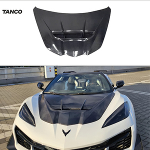 Cofano in Fibra di Carbonio Stile ZR1 per Chevrolet Corvette C8 Stingray Z06, Copertura Motore Anteriore Sostitutiva, Accessori per Carrozzeria - Product Image 1
