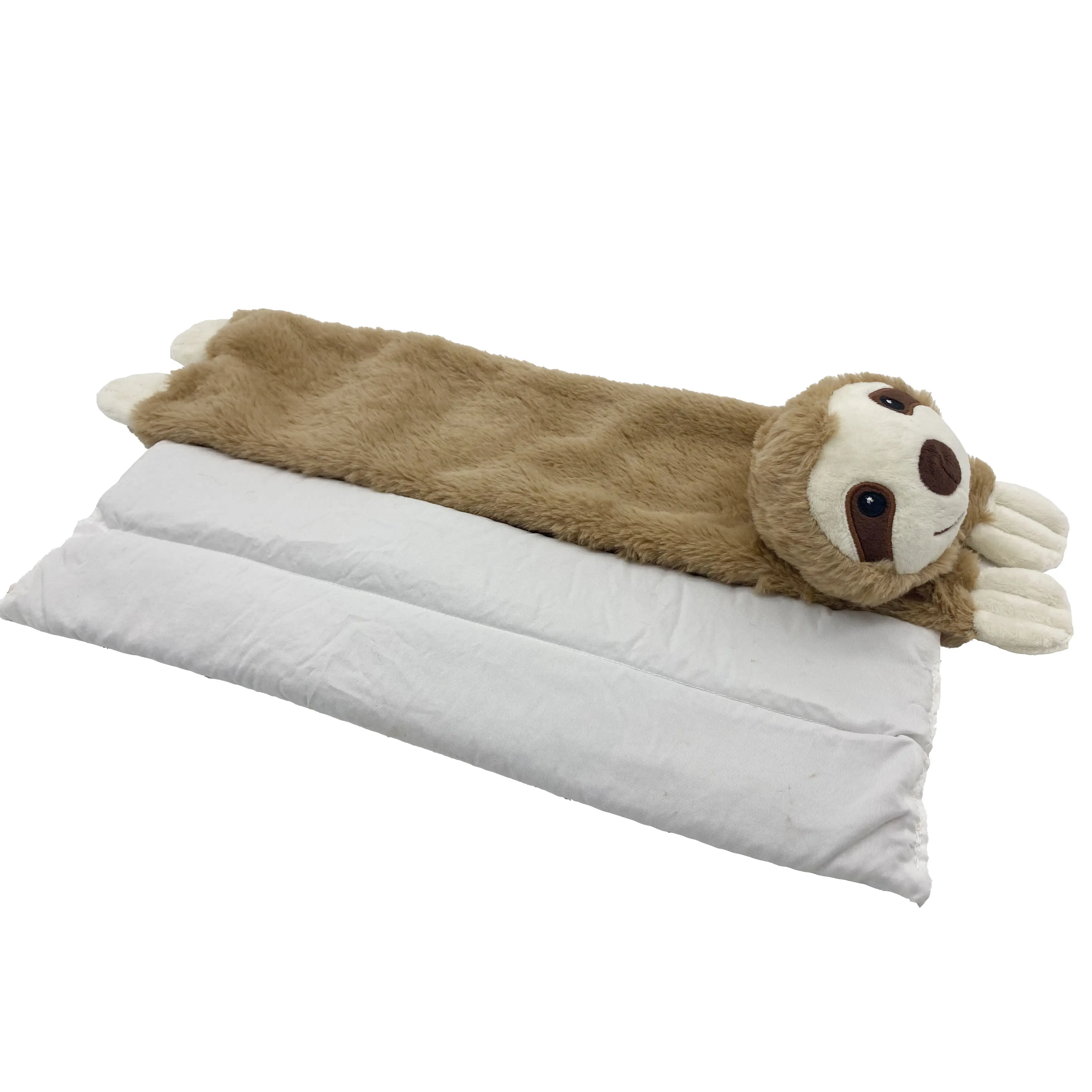 Custom Microwave Animals Sloth Warm warmies Microwavable Plush Sloth Wrap Pain Relief Heating Pad Stuffed Animal Toys