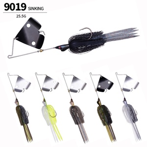 Testine jig Buzz Blade da 25,5g con elica e gonna in silicone, esche artificiali per la pesca a jigging di bass. - Product Image 1