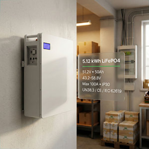 แบตเตอรี่โซลาร์ติดผนังแบบตั้งพื้น 5kWh 10kWh 51.2V 100Ah โมดูลแบบขนาน ระบบกักเก็บพลังงานภายในบ้านแบบปรับขนาดได้ NEHC0016 Wa - Product Image 6