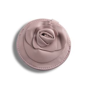 High Quality Designer Brand Small Round Metal <b>Compact</b> Cosmetic <b>Mirror</b> with Pouch - Product Image 2