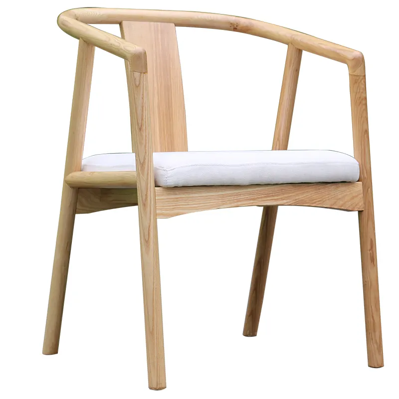 فوشان مصنع عالية خشب معياري مطعم كرسي مع وسادة