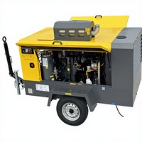 Kompresor Udara Sekrup Bertenaga Diesel Tugas Berat untuk Industri, Mesin Cummins Model XRHS650/XAHS700/XAXS600/XAVS650 10-20