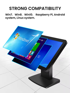 Tinh khiết phẳng Máy tính để bàn 15/17/19 inch IPS cảm ứng điện dung màn hình kiosk POS cho tiền mặt đăng ký công nghiệp/Thương mại/bán lẻ sử dụng - Product Image 3