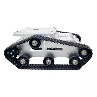 Chasis de Tanque Oruga WD-HM-TR300P, Plataforma de Desarrollo de Robots ROS de Código Abierto, Control Remoto de Aleación de Aluminio