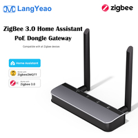 Passerelle PoE Zigbee LangYeao pour Home Assistant, portée de 200 m, antenne double 5 dB, interface web, prend en charge Zigbee2MQT