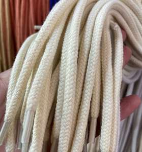 Cordón Trenzado de Algodón Redondo de 5 mm, Impermeable, para Bolsos, Prendas, Zapatos, Textiles para el Hogar, Cordón de Color de 5 mm - Product Image 2