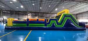 Circuito <span class=keywords><strong>de</strong></span> obstáculos inflable comercial grande para adultos, casa <span class=keywords><strong>de</strong></span> brinco al aire libre - Product Image 5