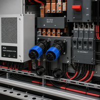 Connecteur circulaire mâle Jnicon 80A 600V avec couvercle