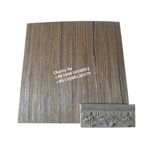 Linyi-chapa de madera de teca dorada para fabricación de la india, revestimiento de cara de burma de 4x8 pies