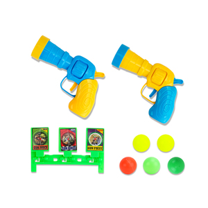 Cible de tir en plastique pour enfants pour lanceur de balles de pistolet jouet avec fusillade amusante similaire au pistolet à balles de ping-pong - Product Image 1