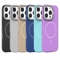 Coque magnétique à bon prix avec support d'appareil photo pour iPhone 16, coque de protection avec béquille pour iPhone 16 15 14 13