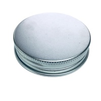 Capuchon à vis anti-déversement en aluminium doré de 53 mm pour pots cosmétiques, couleur et logo personnalisables