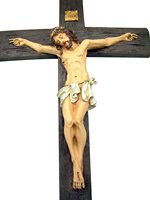 Personnalisé Noël Jésus croix religieuse Jésus statue Catholique articles religieux Art Chrétien Crucifix Mur Croix