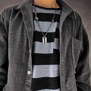 Hailer Joyas Sterling Silber Kettenglied Punk Halskette Männer Hip-Hop Halskette Anhänger Männer - Product Image 3