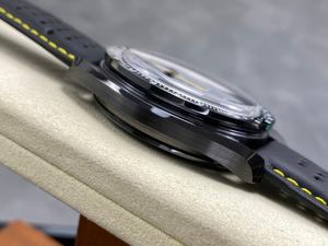 Reloj Mecánico de Lujo de Super Calidad, Resistente al Agua, 44 mm, Fábrica BLS, Movimiento Manual, Cerámica Negra, Cronógrafo, Esqueleto - Product Image 5