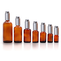 Serum Beku Minyak Esensial Parfum Hijau 100Ml, Botol Penitis Tombol Tekan Emas Serum Lapisan Atas dengan Pendorong Ke Bawah 30Ml 10Ml