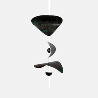 Luminaire suspendu LED en cuivre sculptural artistique moderne personnalisé pour salon, villa, escalier, décoration de la maison