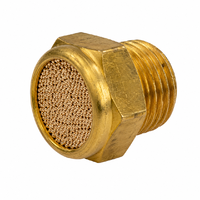 Wholesale price AMTE-M-H-G38 1206624 Metal Pneumatic Exhaust Silencer G3/8 Brass High precision machinery for automated