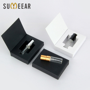 SUMEEAR 3ml Clear Glass Flat Sample Perfume Spray Bottle Screen Printed Gift Box <strong>Refillable</strong> Atomizer <strong>Reed</strong> <strong>Diffuser</strong> <strong>for</strong> Fragrance - Product Image 1