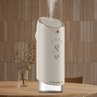 Diffuseur d'arômes intelligent portable de 130 ml, contrôlé par application, à fixer au mur, à brancher, pour la maison/la voiture/les hôtels, silencieux, sans eau, huile essentielle, 1 an