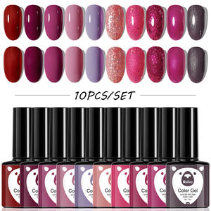 10 pièces/ensemble Gel vernis à ongles ensemble vin rouge couleurs Gel ongles ensemble <span class=keywords><strong>Semi</strong></span> <span class=keywords><strong>Permanent</strong></span> tremper hors Air sec pour <span class=keywords><strong>manucure</strong></span> noël Art vernis - Product Image 3