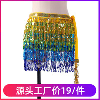 Dpw599 Festival Party Club Jupes à paillettes Costumes Femmes Danse du ventre Tassel Hip Scarf