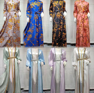 Abiti Musulmani di Alta Qualità per Donne, Cardigan a Maniche Lunghe, Abiti Musulmani <span class=keywords><strong>Aya</strong></span> del Medio Oriente, Vendita all'Ingrosso - Product Image 5