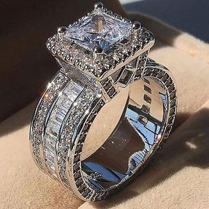<span class=keywords><strong>Vendita</strong></span> calda CAOSHI <span class=keywords><strong>gioielli</strong></span> in ottone moda 3A Zirconia diamante imitazione di lusso donna placcatura argento matrimonio fidanzamento anelli per dita CZ - Product Image 1