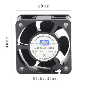 Ventilador de refrigeración axial de 40*40*20mm IP68 rodamiento de bolas de bajo ruido sin mantenimiento refrigeración para clima extremo al aire libre con DC 5V 12V 24V 48V - Product Image 2