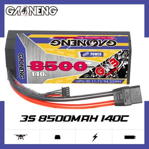 GNB GAONENG 8500MAH 3S 3S2P 11.1V 140C XT90 <b>Cabled</b> Hard Case RC LiPo <b>Battery</b> 1:8 1/8 RC Racing Car Boat Truck Truggy - Product Image 2