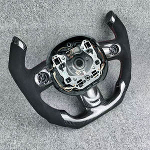 <span class=keywords><strong>Volant</strong></span> de course F1 en cuir sport en fibre de carbone forgée miniature de diamètre standard en forme de D pour les modèles <span class=keywords><strong>Cooper</strong></span> <span class=keywords><strong>S</strong></span> R50-R59 F54-F60 - Product Image 2