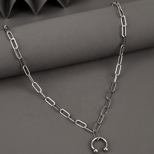 Vente en gros de chaînes en acier inoxydable design personnalisé pour femmes hommes colliers tendance bijoux de corps pour les occasions d'anniversaire ne se fanent jamais - Product Image 2