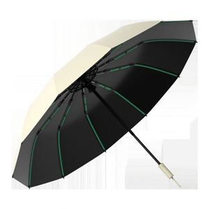 Paraguas de Viaje Automático Resistente al Viento, Apertura y Cierre Automáticos, Plegable y Compacto, Protección Contra Lluvia y Sol, con Revestimiento Negro para Mujer - Product Image 2