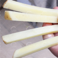 Industriële multifunctionele elektrische friet- en zoete-aardappelchips snijmachine voor bakkerijen en groenteverwerking