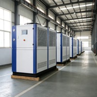 Unité de refroidissement à air haute efficacité 50kW 70kW 100kW 140kW, refroidisseur d'eau de qualité alimentaire pour la transformation des jus et des boissons