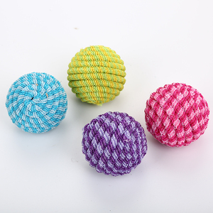 Eco-Friendly Stocked Small Pet Toys 4.6cm Wool <b>Balls</b> for Cats Made of Cotton Daily Use Animation Cartoon Styles - Product Image 5