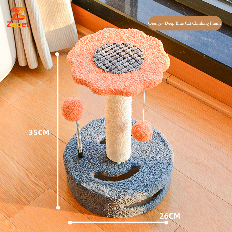 Orange+Deep Blue (cat climbing frame)